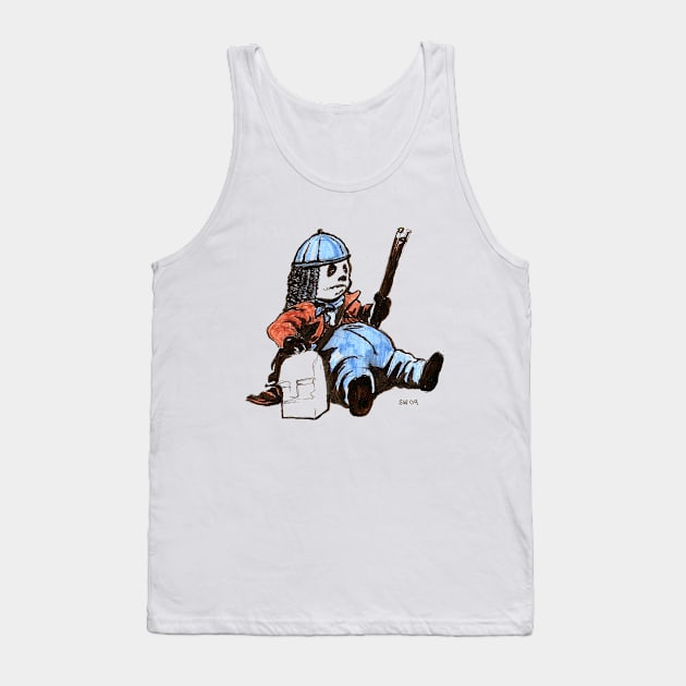 Panda Soldier Tank Top by CoolCharacters